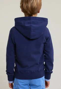 Discount River Woods Fancy katoenen kaptrui deep ocean -