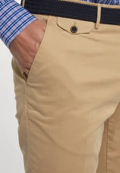 Clearance River Woods Fancy katoenen stretch chinobroek wheat -
