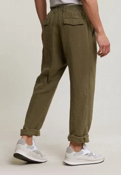 Hot River Woods Fancy linnen broek elastische taille rosemary -