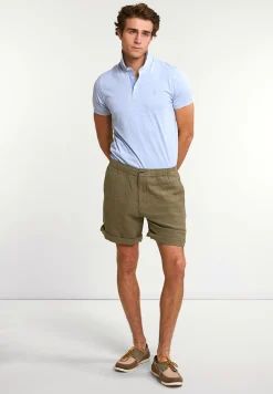 Best River Woods Fancy linnen short kaki -