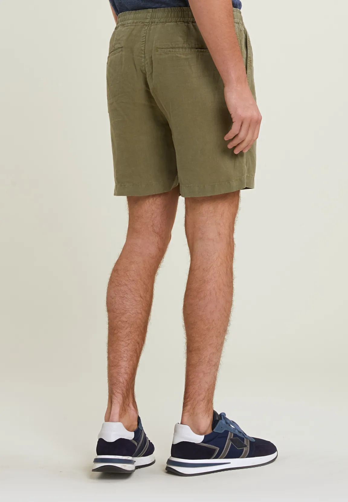 Hot River Woods Fancy linnen short met koord moss -