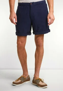 Best River Woods Fancy linnen short oxford blue -