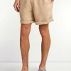 Best River Woods Fancy linnen short taupe -
