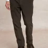 Clearance River Woods Fancy ribfluwelen stretch chinobroek bruin -