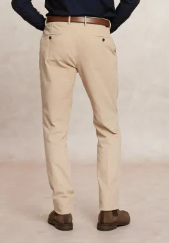 Discount River Woods Fancy ribfluwelen stretch chinobroek beige -