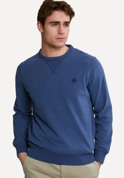 Online River Woods Fancy trui ronde hals denim mix -