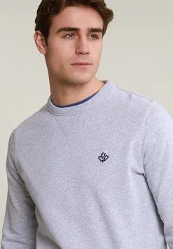 Discount River Woods Fancy trui ronde hals lt grey mix -