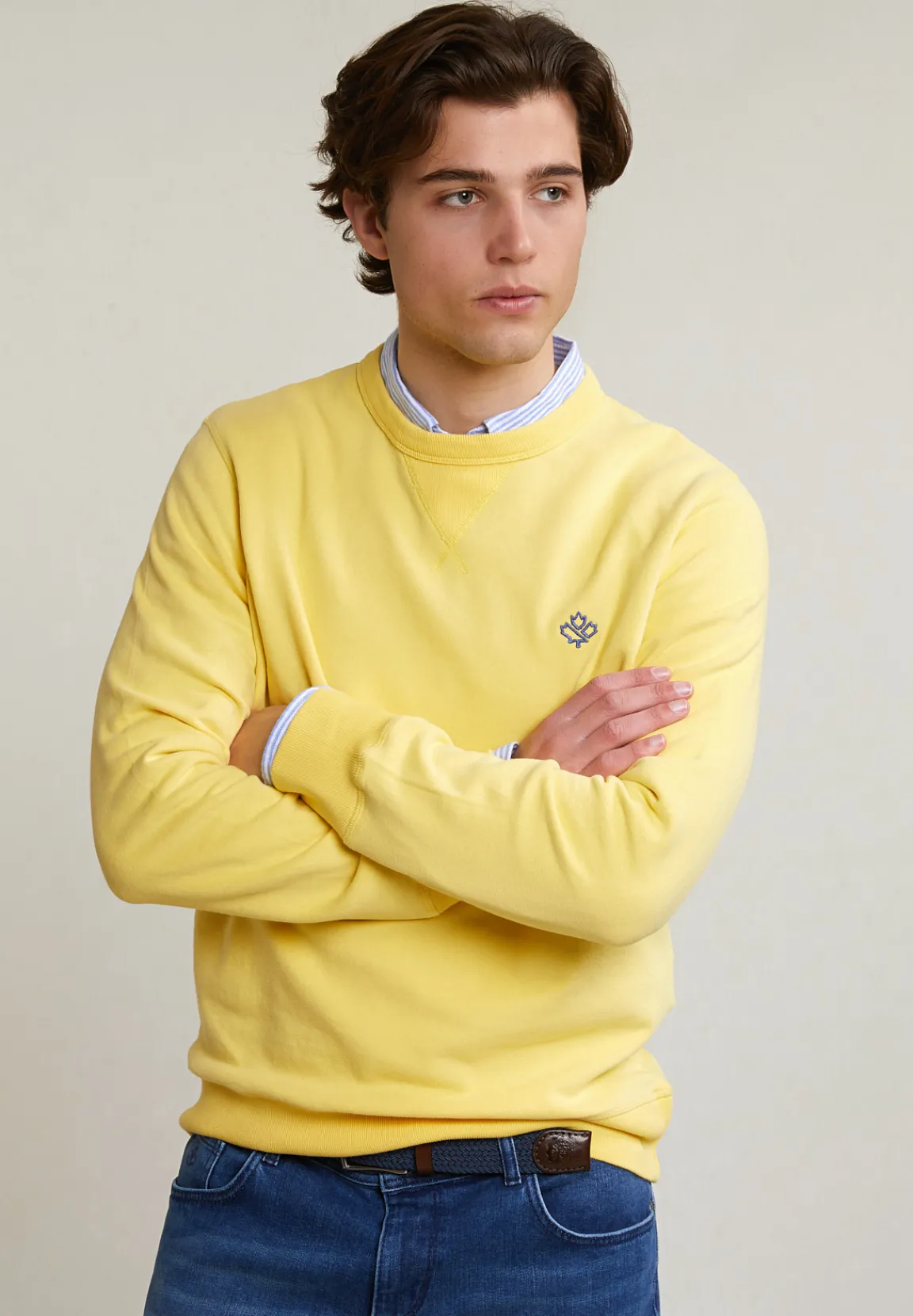 Outlet River Woods Fancy trui ronde hals sun flower -