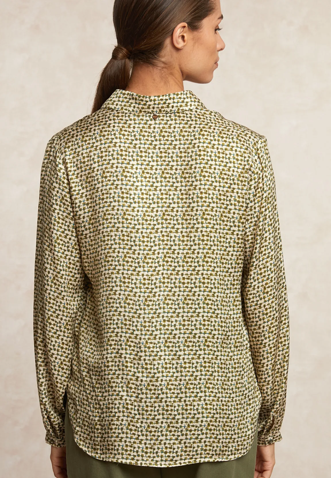 Sale River Woods Fantasie blouse lange mouwen kaki -