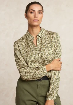 Sale River Woods Fantasie blouse lange mouwen kaki -