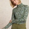 Fashion River Woods Fantasie rolkraag T-shirt lange mouwen multi -