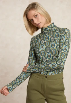 Fashion River Woods Fantasie rolkraag T-shirt lange mouwen multi -