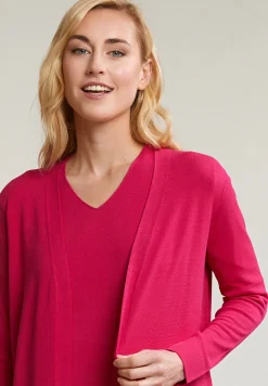 Best River Woods Fuchsia lange cardigan lange mouwen -