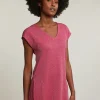 Discount River Woods Fuchsia mouwloze glitter T-shirt -