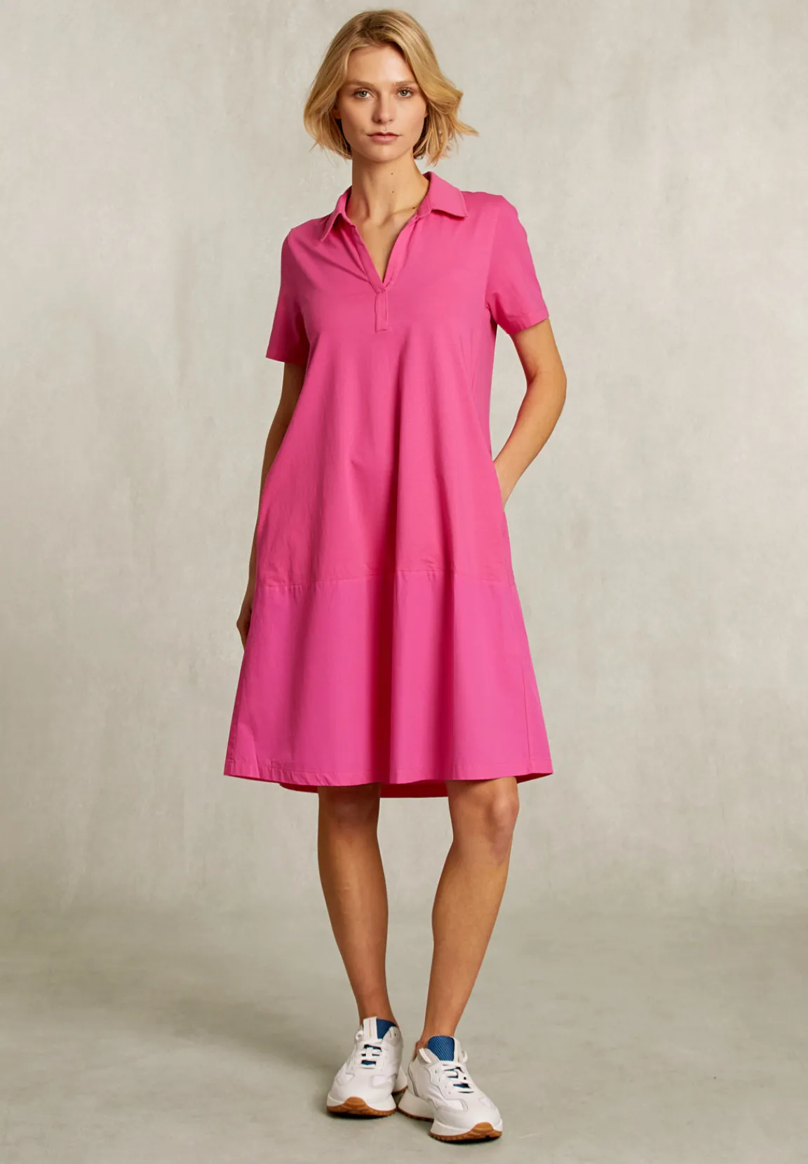 New River Woods Fushia katoenen polojurk -