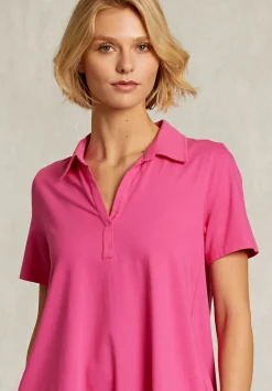 New River Woods Fushia katoenen polojurk -