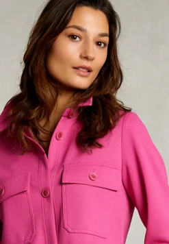 Discount River Woods Fushia oversized milano overhemd 2 zakken -