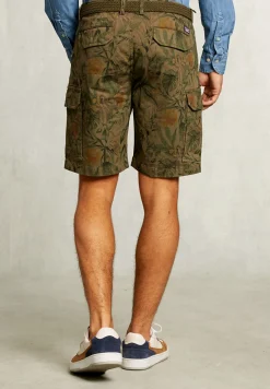 Fashion River Woods Gebloemde cargo short savanna -