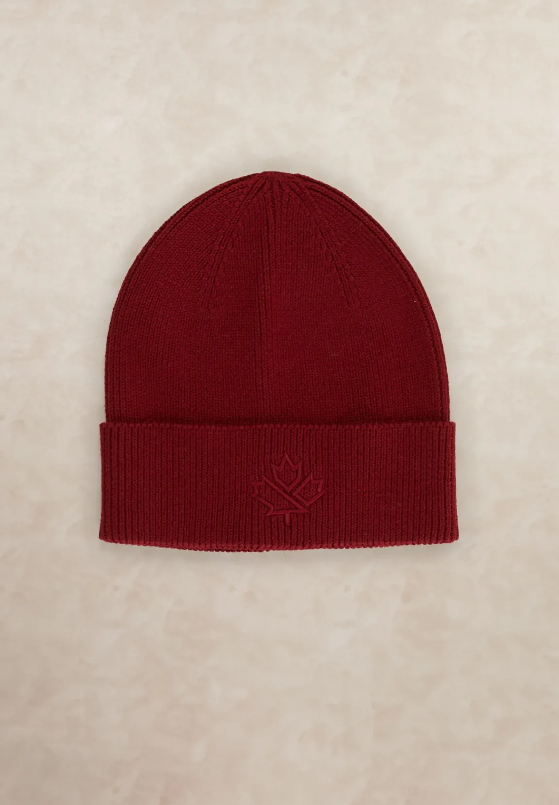 Online River Woods Gebreide muts met logo red maple -