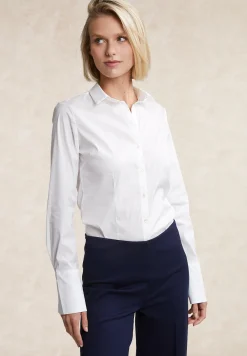 Online River Woods Gecentreerde blouse lange mouwen écru -