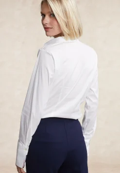 Online River Woods Gecentreerde blouse lange mouwen écru -