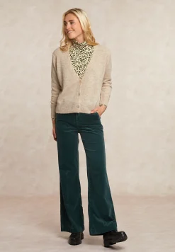 Outlet River Woods Geknoopte alpaca V-hals cardigan beige -
