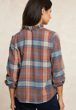 Outlet River Woods Geruite blouse pofmouwen multi -