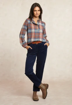 Outlet River Woods Geruite blouse pofmouwen multi -