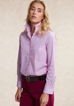 Sale River Woods Gestreepte blouse lange mouwen roze/wit -