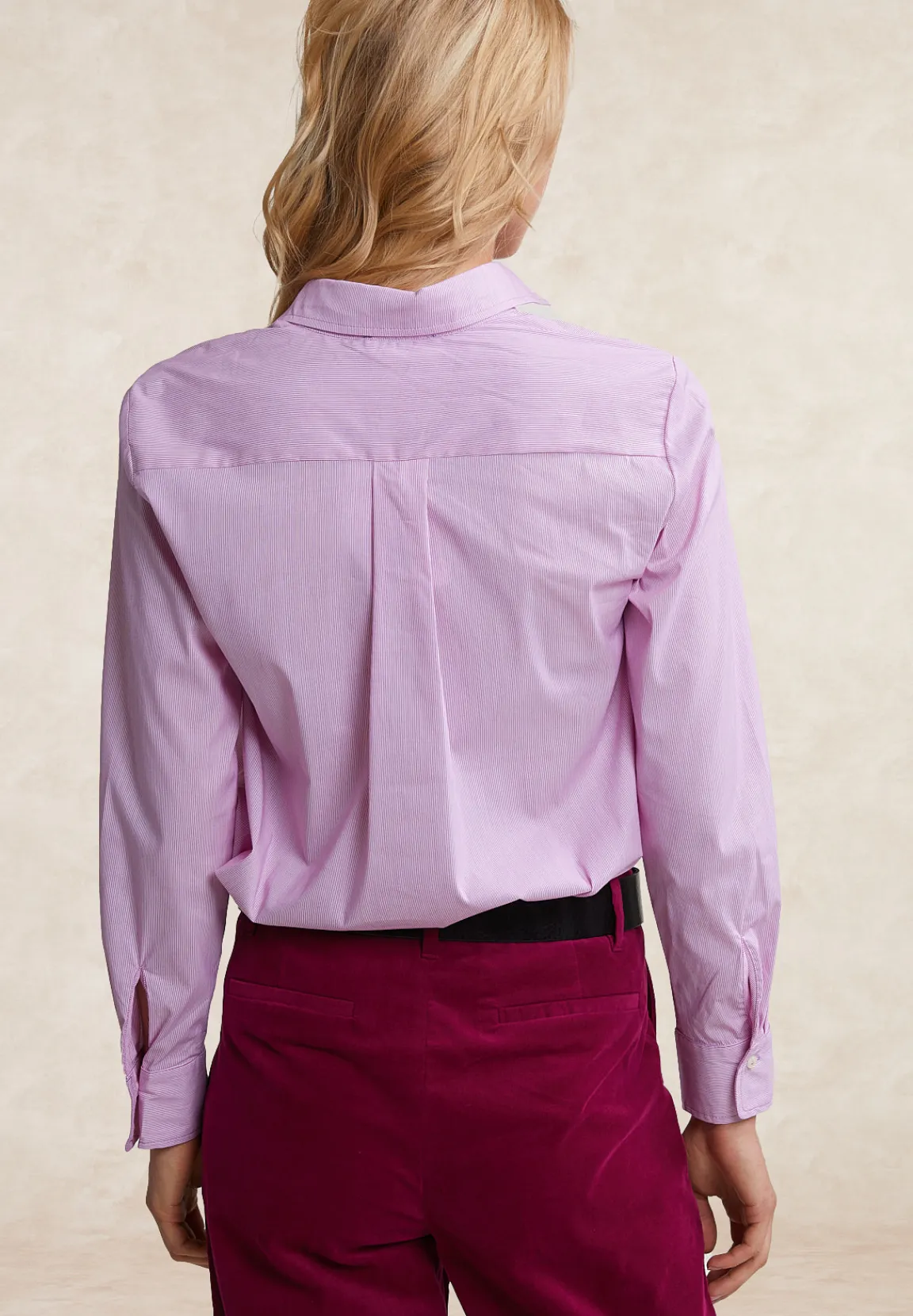 Sale River Woods Gestreepte blouse lange mouwen roze/wit -