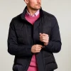 Best River Woods Gewatteerde geknoopte jas navy -