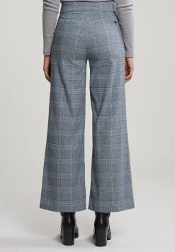 Outlet River Woods Grijs/roze klassieke geruite broek -