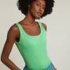 Sale River Woods Groen basic stretch topje -