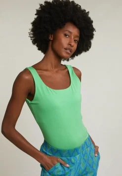 Sale River Woods Groen basic stretch topje -