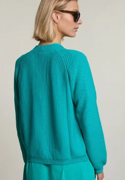 Clearance River Woods Groene basic cardigan lange mouwen -