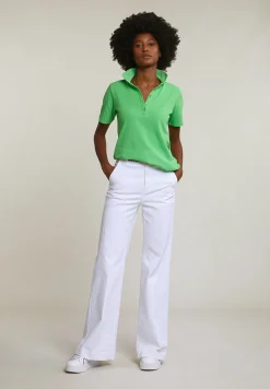 Outlet River Woods Groene basic klassieke polo korte mouwen -