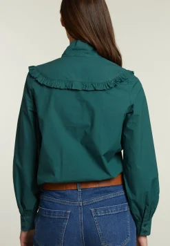 Sale River Woods Groene blouse met strik -