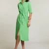Hot River Woods Groene geknoopte polojurk 3/4 mouwen -