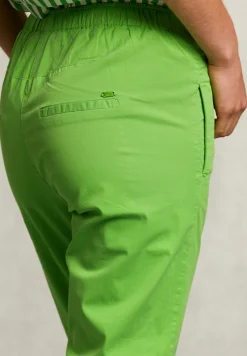 Sale River Woods Groene katoenen broek elastische taille -