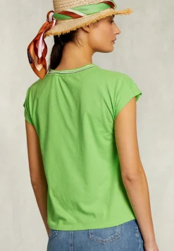 Outlet River Woods Groene katoenen mouwloze T-shirt -