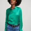 Fashion River Woods Groene klassieke blouse -