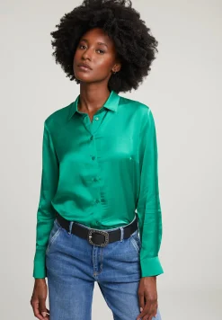 Fashion River Woods Groene klassieke blouse -
