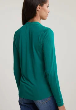 Discount River Woods Groene klassieke T-shirt lange mouwen -