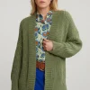 Clearance River Woods Groene korte V-hals cardigan -
