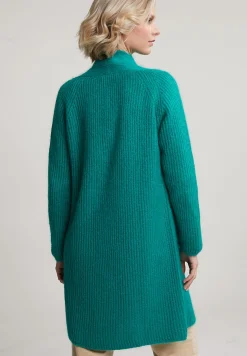 New River Woods Groene lange cardigan lange mouwen -