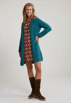 Sale River Woods Groene lange cardigan lange mouwen -