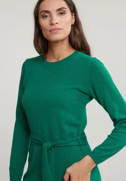 Clearance River Woods Groene lange jurk met riem -
