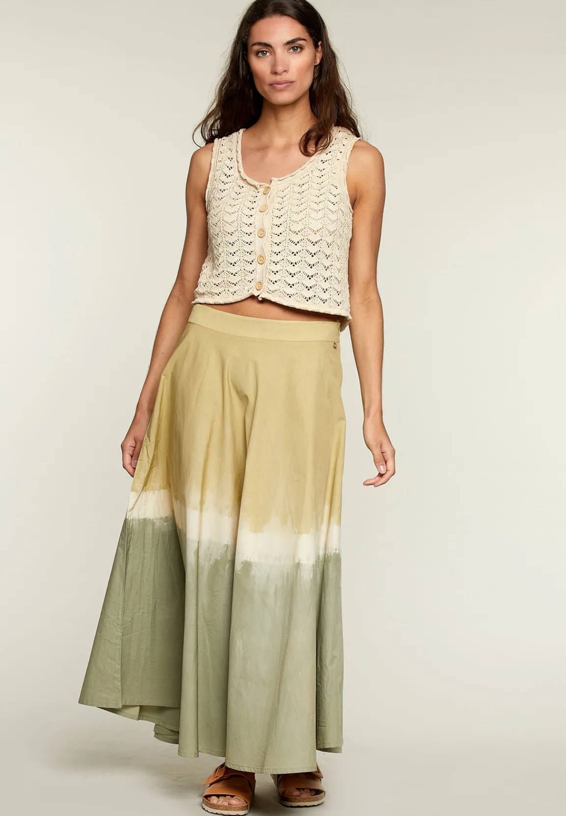 Outlet River Woods Groene tie & dye rok -