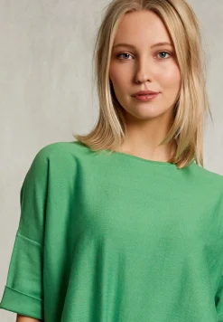 Outlet River Woods Groene trui ajour op rug -