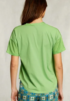 Online River Woods Groene V-hals blouse met zak -